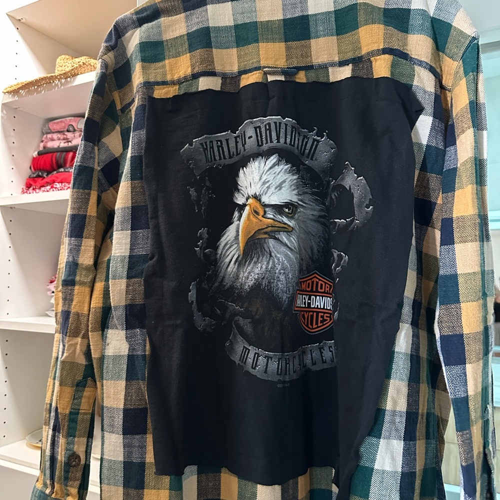 Modern Vintage Men's Plaid Shirt - Green and Yellow